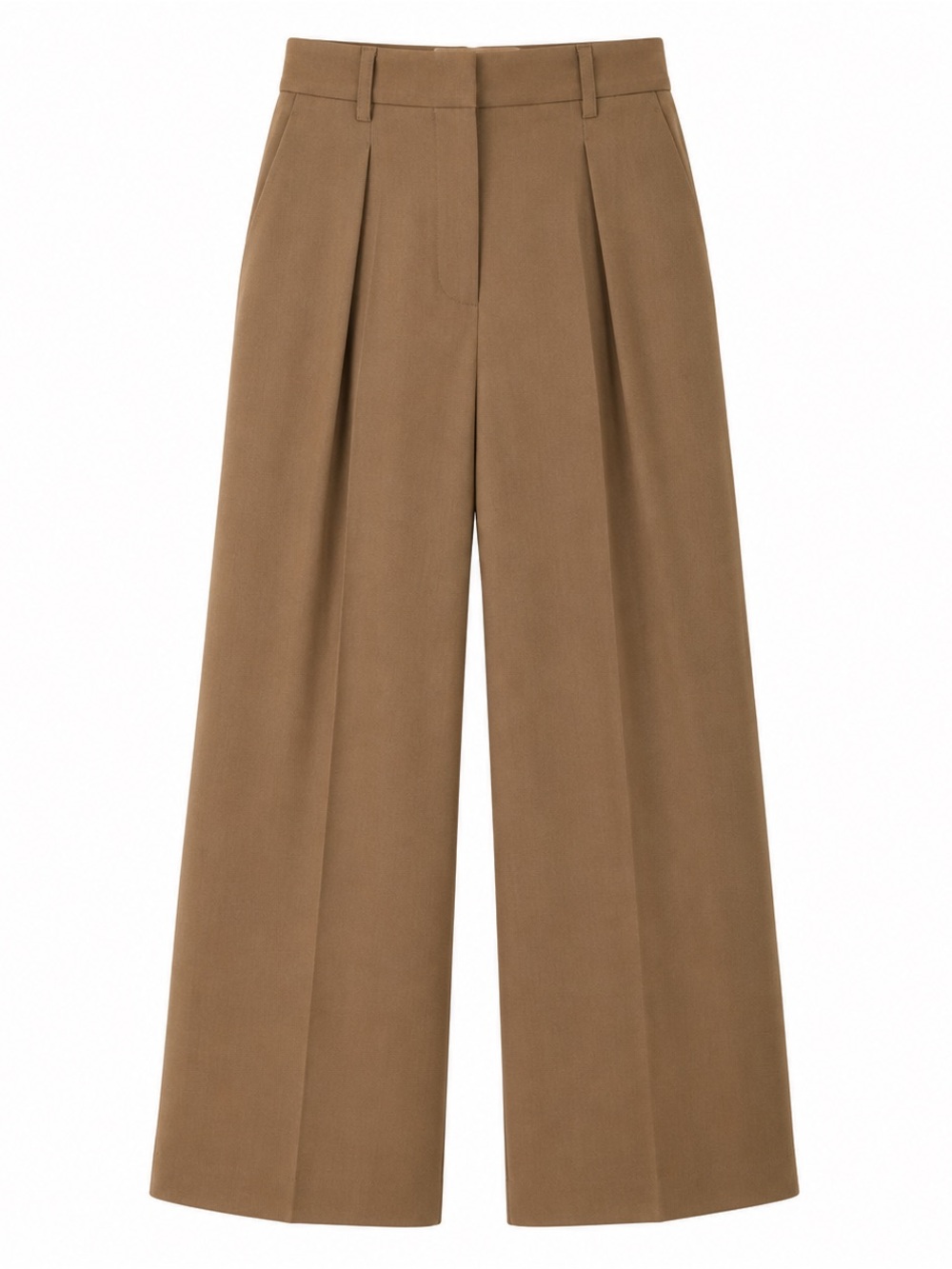 Oak + Fort Pleated Wide Leg Trouser